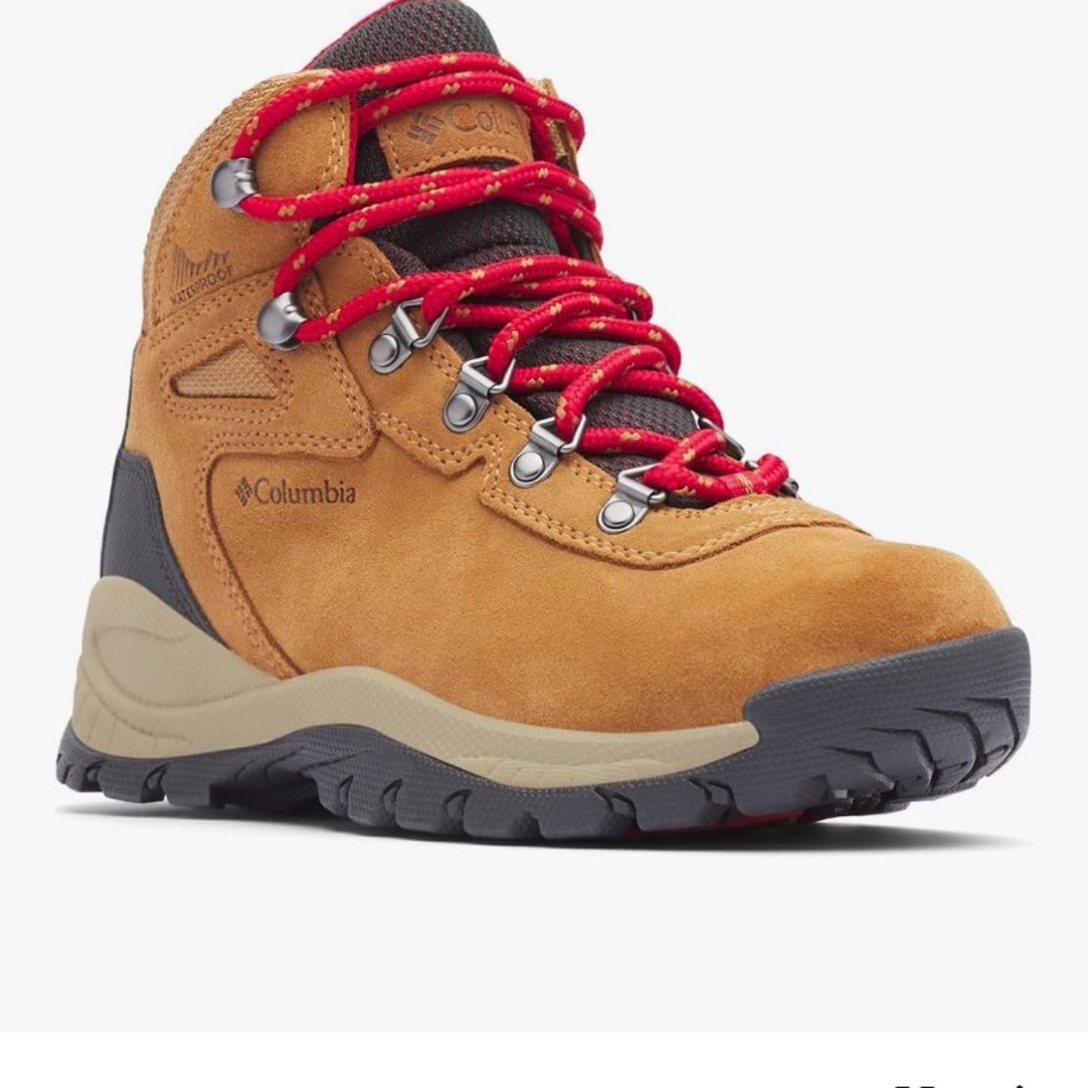 Columbia Brown Boots with Red Accents